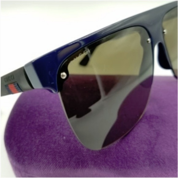 NWT Authentic Gucci Blue/Black Sunglasses - Picture 6 of 6